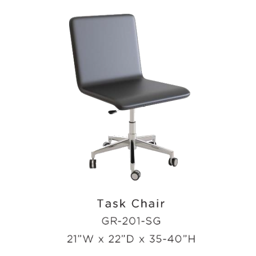 Super 8 Elev8te 2.0, Desk Chair w/ Casters, Fil Doux: Somerset/Black