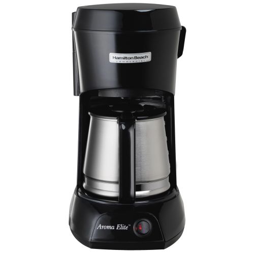 Hamilton Beach, Coffee Maker, 4 Cup, Black/Stainless Steel