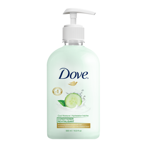 Dove 500mL Dispenser, Conditioner, Refreshing Cucumber, Non-Refill w/ Pump, 24/CS