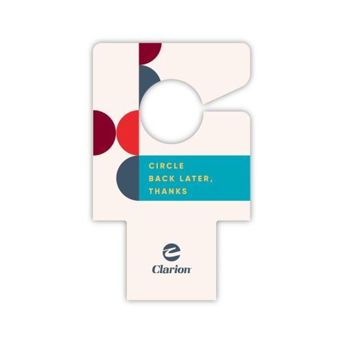 Clarion Do Not Disturb Sign, Door Hanger/Electronic Lock Insert, 100/CS