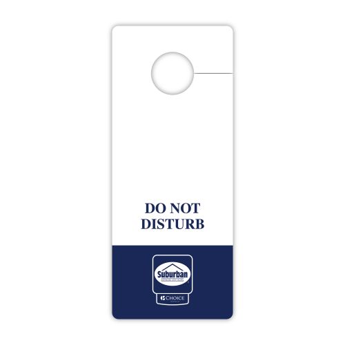 Suburban Do Not Disturb Sign, Doorknob Hanger 100/CS
