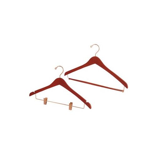 Hanger, Womens, Open Hook, (C), Black Wood, 100/CS