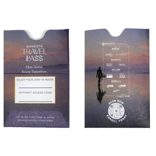 Sonesta Travel Pass Key Envelopes, 500/CS