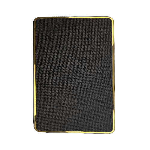 Luggage Cart Base, Black Carpet, Steel/Chrome Trim