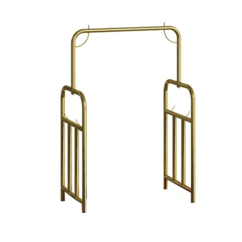 Luggage Cart Cage, Gold, (No Ball Top), 41.30" x 24" x 60"