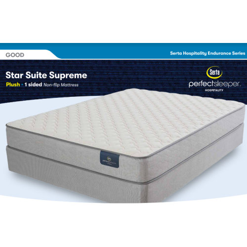 Serta Mattress, Star Suite Supreme III Plush, Queen 60x80, 10in, 2 Sided