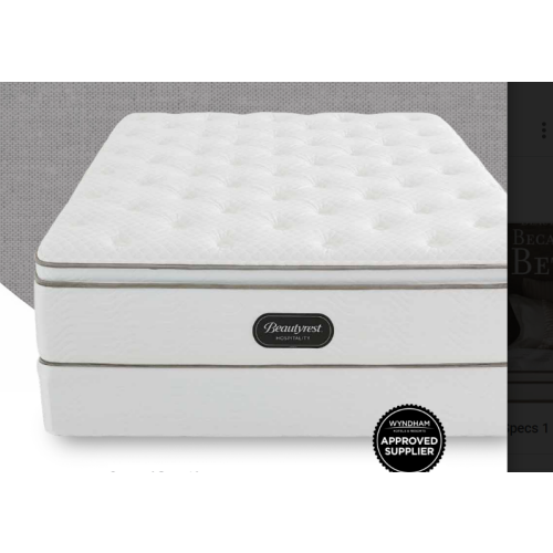 Simmons Wyndham Mattress, Cape Breton Pillow Top, EA King 76x80, 14.5in, 1 Sided