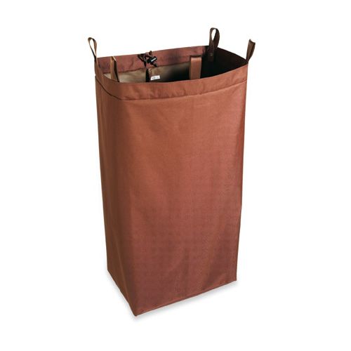 Housekeeping Cart Bag, Loop & Snap, Brown Canvas, Std 18"W x 30”L x 12”D