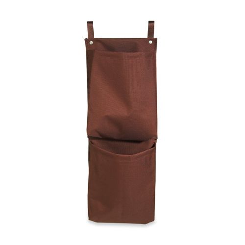Housekeeping Cart Caddy Bags, Brown 2 Pocket, 12”W x 35”L