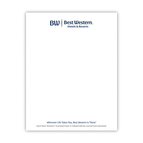 Closeout Best Western, Memo Pads, 4 x 5, 500/CS, Old Logo