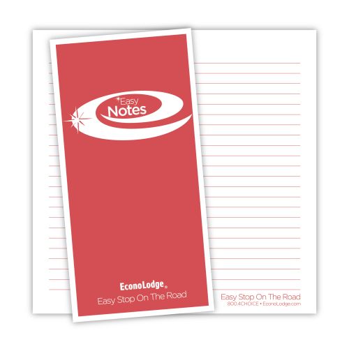 Econo Lodge Note Cards, 1000/CS