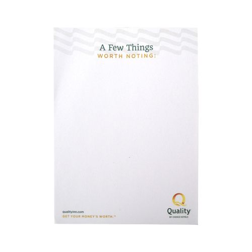 Quality Inn Memo Pads, 1000/CS