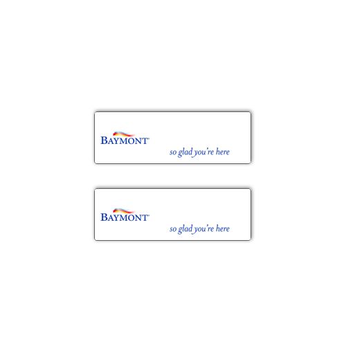 Name Tag Kit, Baymont, w/ Pin & Logo, 10/CS