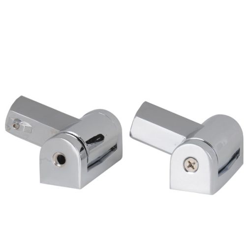 Brackets/Flange Only for Round Curved Rod, Chrome