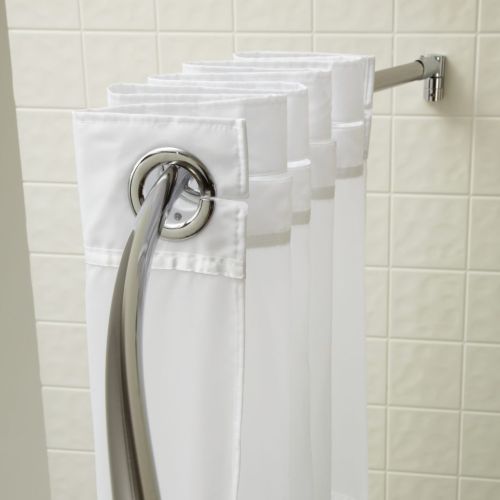 Crescent OVAL Shower Rod, 6 ft, Brushed Finish, Each*