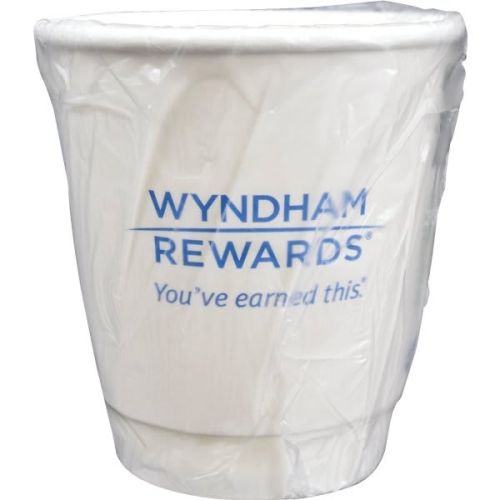 Wyndham Rewards, Double Wall Cup, 10 oz, 500/CS, Wrapped