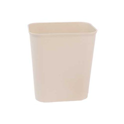 Wastebasket, Fire Resistant, Sand/Beige, 14 QT