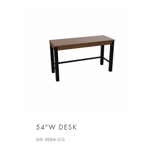 AmericInn 54'' W Desk GR-308A-CG 