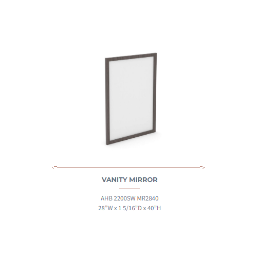 Quality Inn Elevated vanity mirror