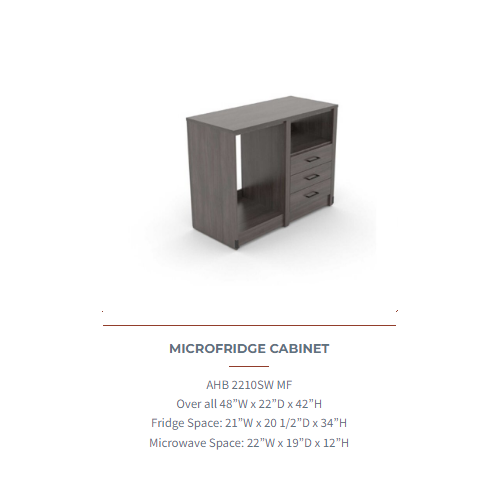 Quality Inn Elevated Microfridge Cabinet