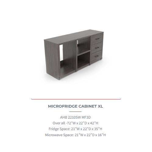 Quality Inn Elevated microfridge cabinet xl