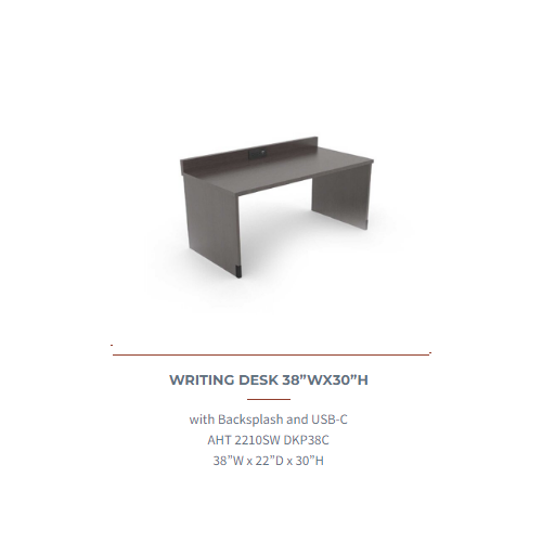 WRITING DESK 38”WX30”H