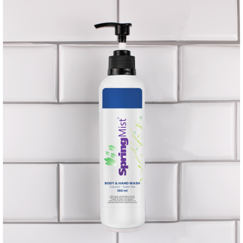 EcoPro Spring Mist, 360 ml Body & Hand Wash Pump Bottles, 24/CS