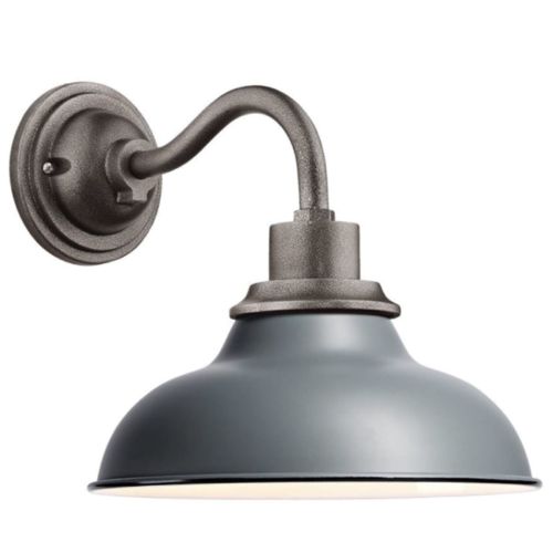 Mainstay 13″H Gray Single Wall Lamp STX-22WS1