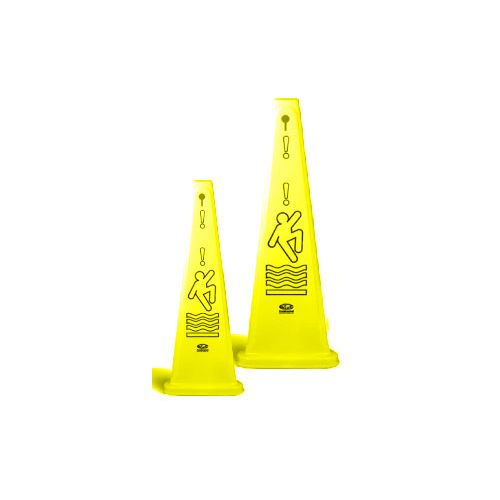 Tri-Cone Wet Floor Caution Sign, 27