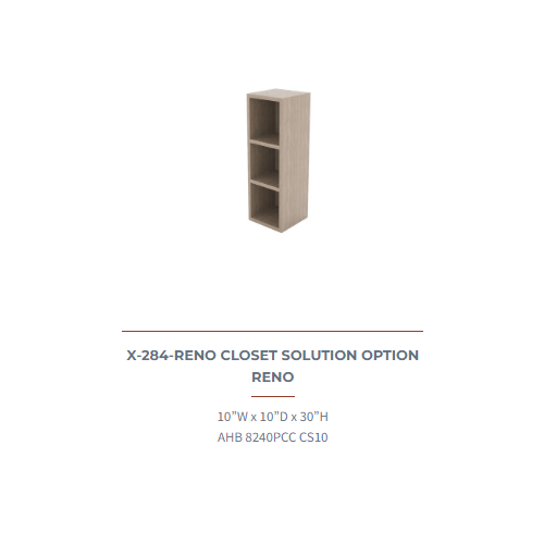 RENO CLOSET SOLUTION OPTION RENO AHB 8240PCC CS10