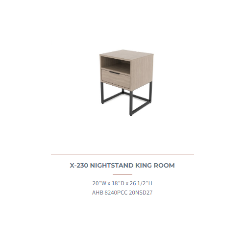 NIGHTSTAND KING ROOM AHB 8240PCC 20NSD27