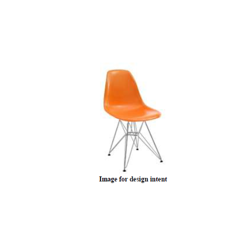 Howard Johnson Orange Shell Activity Chair -ALT GR-201ALT-SG