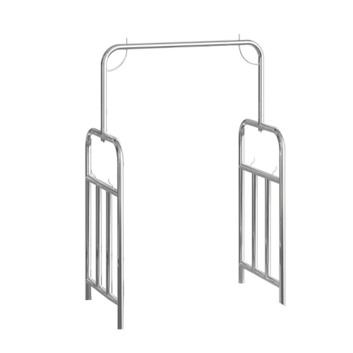 Luggage Cart Cage, Chrome, (No Ball Top), 41.30" x 24" x 60"