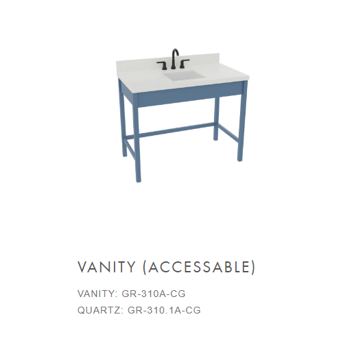 AmericInn Vanity (Accessable) GR-310A-CG