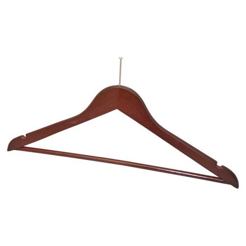 Hanger, Mens, Ball Top, (E), Mahogany, 100/CS