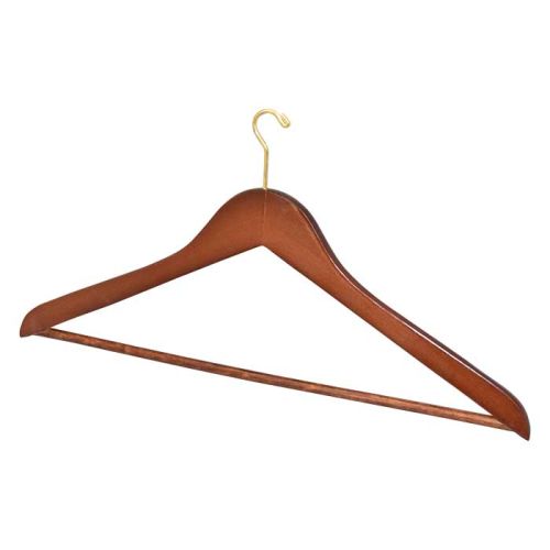Hanger, Mens, Small Hook, (D), Mahogany, 100/CS