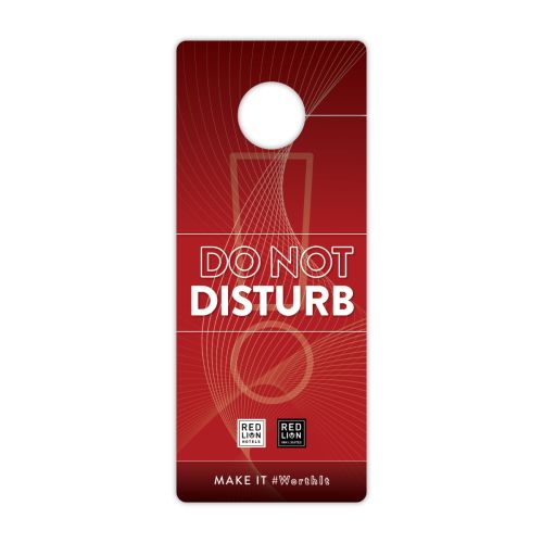 RLH, Do Not Disturb Sign, Doorknob Hanger, 100/CS