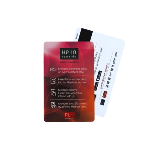 RLH Hello Rewards, Key Cards, 500/CS (High Grade Magnetic Strip)