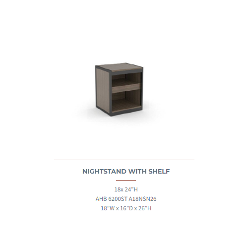  Quality Inn Select Nightstand with Shelf