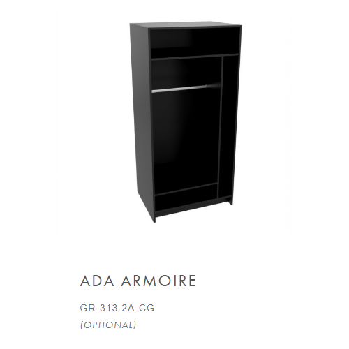 AmericInn ADA Armoire (optional) GR-313.2A-CG