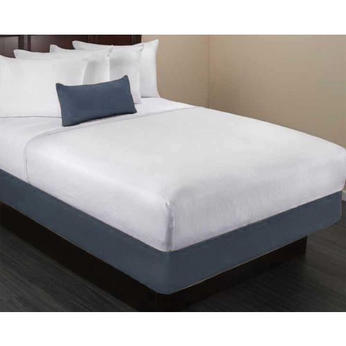 Box Spring Wrap, Navy Poly Stripe, Full