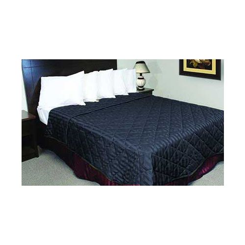 Quilted Coverlet, Navy, Full 84x95