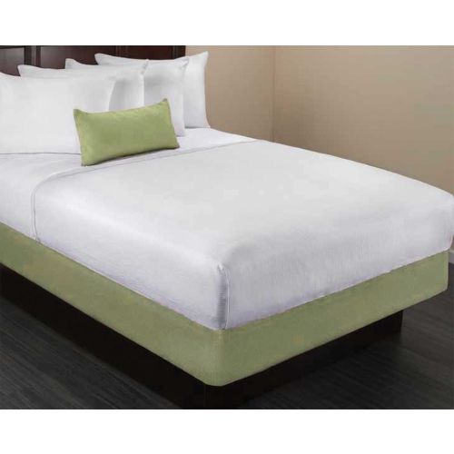 Box Spring Wrap, Olive Poly Stripe, King