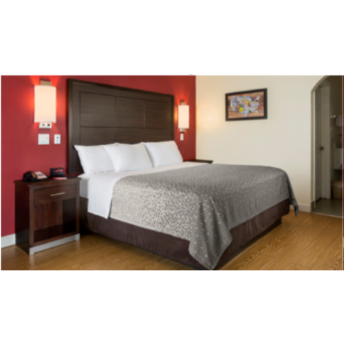 Econo Lodge, RL, Checkmate Printed Squares Coverlet, Grey, King 106x95