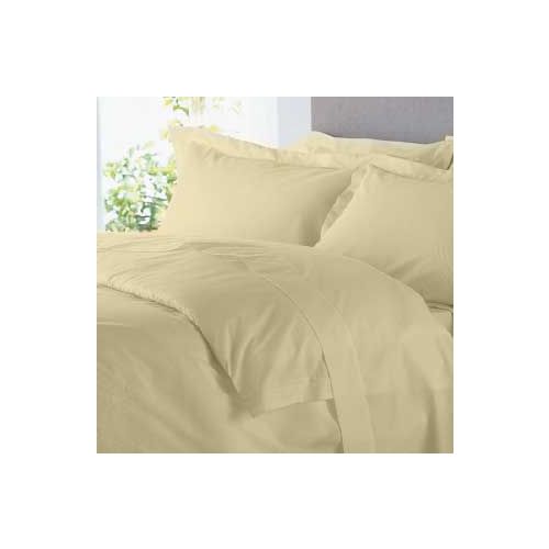 Beige, Pearl T200 Sheet, 81x108, Full, Flat