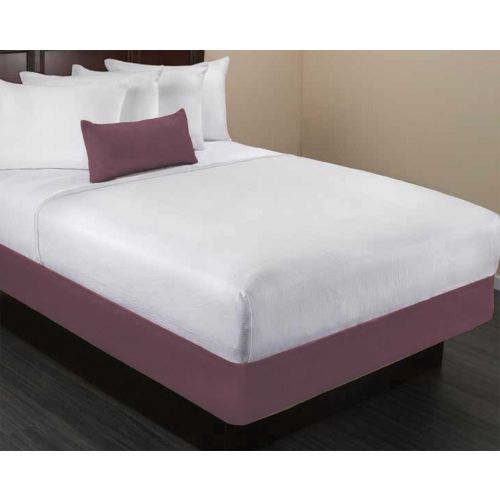 Box Spring Wrap, Wine Poly Stripe, King