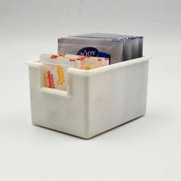 Condiment Caddy, Plastic, White