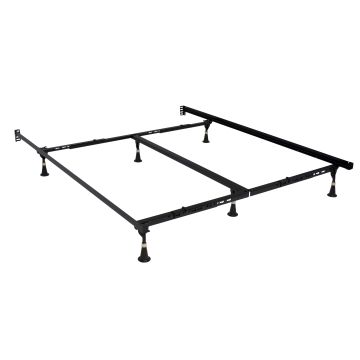 Hollywood Bed, Frame, Lev-R-Lock,  Twin-full-Queen, 6 Leg, Roller