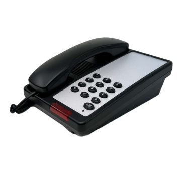 Vertex Pearl Phone, Black, 1 Line, Message Light, Speaker