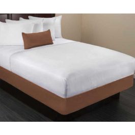 Box Spring Wrap, Brown Poly Stripe, CA King